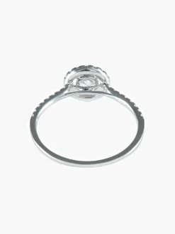 Bague Solitaire entourage Diamants