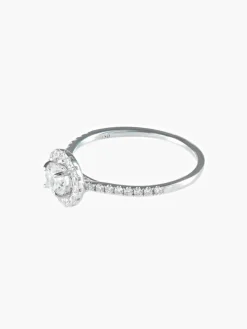 Bague Solitaire entourage Diamants
