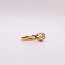 Bague Solitaire et Chevalière or jaune et spinelle