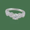 Bague Solitaire Fleurs