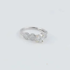 Bague Solitaire Fleurs