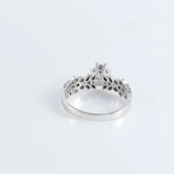 Bague Solitaire Fleurs diamants