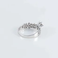 Bague Solitaire Fleurs diamants