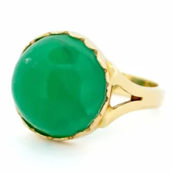 Bague solitaire émeraude 14 carats