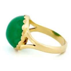 Bague solitaire émeraude 14 carats