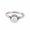 BAGUE SOLITAIRE OR & DIAMANT 0.50ct