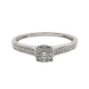Bague solitaire or & Diamants