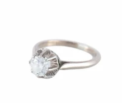 BAGUE SOLITAIRE OR & DIAMANT 0.50ct
