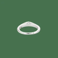 BAGUE SOLITAIRE OR & DIAMANT.