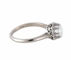 BAGUE SOLITAIRE OR & DIAMANT 0.50ct