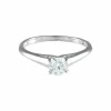Bague Solitaire Or blanc