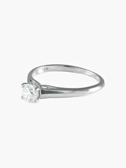 Bague Solitaire Or blanc