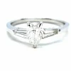 Bague Solitaire Or blanc Diamant