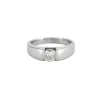 Bague Solitaire Or blanc Diamant 0.60ct