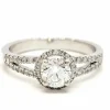 Bague Solitaire Or blanc Diamant
