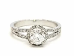 Bague Solitaire Or blanc Diamant
