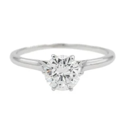 Bague Solitaire Or blanc Diamant