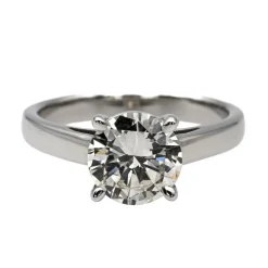 Bague Solitaire Or blanc Diamant
