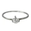 Bague Solitaire Or blanc Diamant