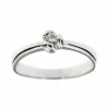 Bague solitaire Or blanc Diamant