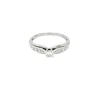 Bague solitaire Or blanc Diamants