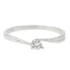 Bague Solitaire Or blanc Diamant