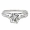 Bague Solitaire Or blanc Diamant