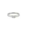 Bague solitaire Or blanc Diamants 0.50ct