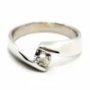 Bague Solitaire Or blanc Diamant