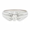 Bague Solitaire Or blanc Diamant