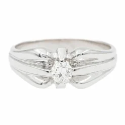 Bague Solitaire Or blanc Diamant