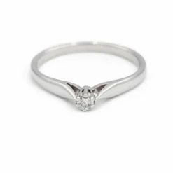 Bague Solitaire Or blanc Diamant