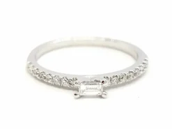 Bague Solitaire Or blanc Diamant