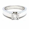 Bague Solitaire Or blanc Diamant