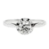 Bague Solitaire Or blanc Diamant