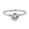 Bague Solitaire Or blanc Diamant