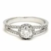 Bague Solitaire Or blanc Diamant