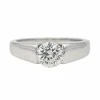 Bague Solitaire Or blanc Diamant