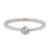 Bague Solitaire Or blanc Diamant