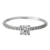 Bague Solitaire Or blanc Diamant