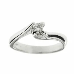 Bague solitaire Or blanc Diamant