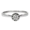 Bague Solitaire Or blanc Diamant