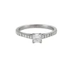 Bague Solitaire Or blanc Diamants