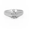 Bague Solitaire Or blanc Diamant