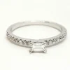 Bague Solitaire Or blanc Diamant
