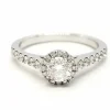 Bague Solitaire Or blanc Diamant