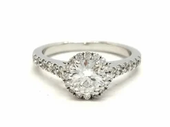 Bague Solitaire Or blanc Diamant