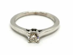 Bague Solitaire Or blanc Diamant