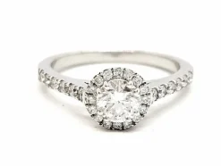 Bague Solitaire Or blanc Diamant