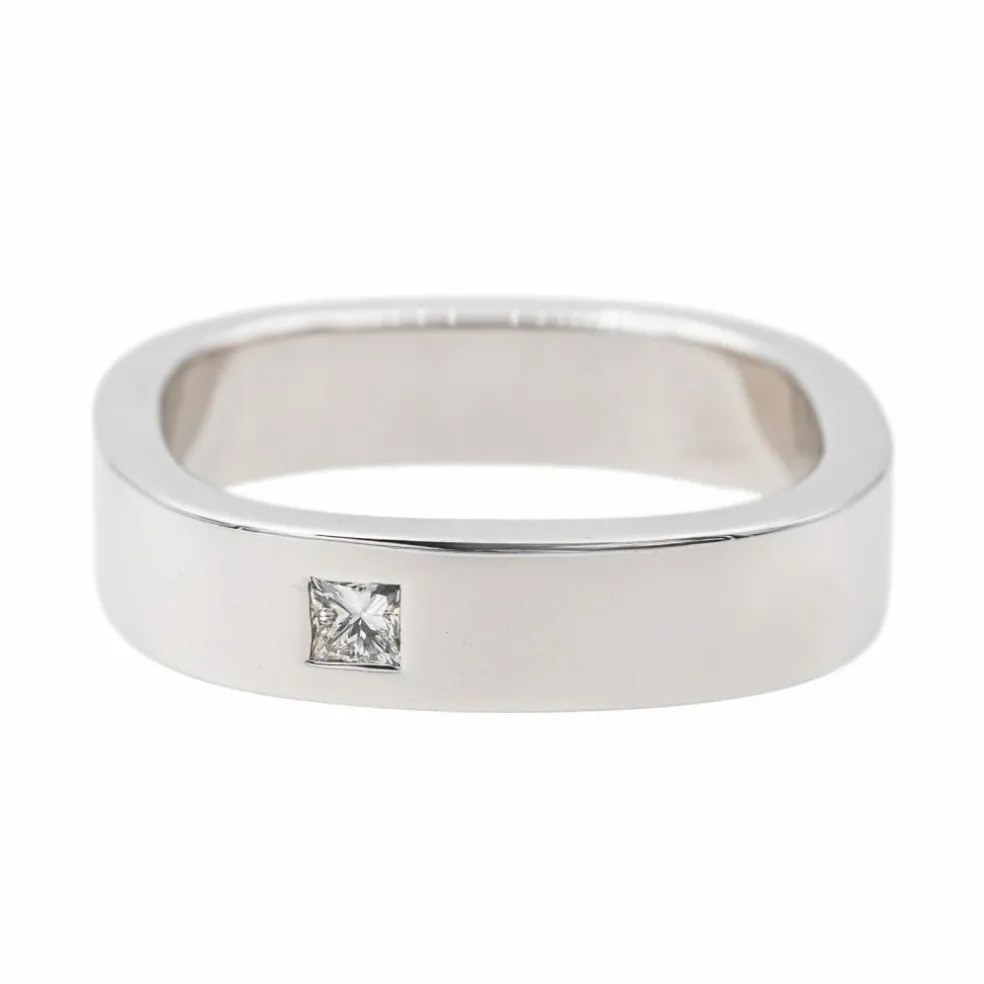 Bague Solitaire Or blanc Diamant